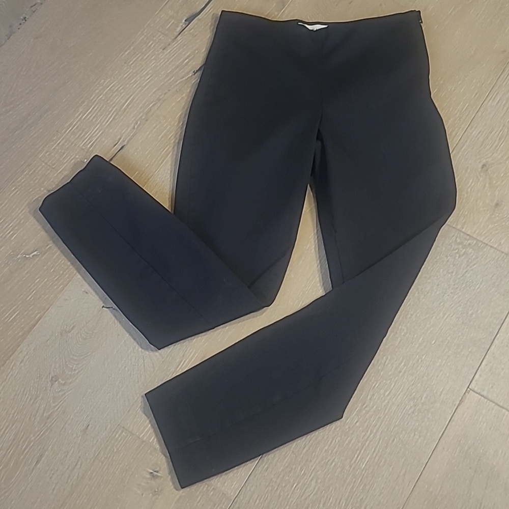 Everlane Pants Women's sz 2 Black The Side Zip Mid Rise Stretch Crop Pants